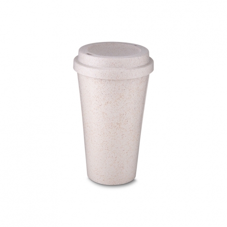 COPO FIBRA DE ARROZ C/ TAMPA 550ML