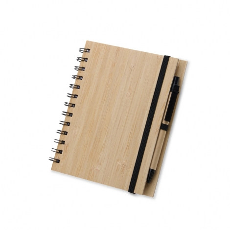 BLOCO DE ANOTAÇÕES BAMBU COM CANETA