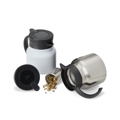 CHALEIRA TÉRMICA INOX 750ML COM DISPLAY LED