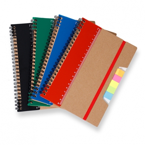 CADERNO P/ ANOT. KRAFT COM ELASTICO