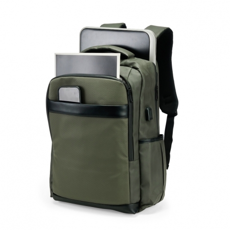 MOCHILA COURO SINTÉTICO USB 26L