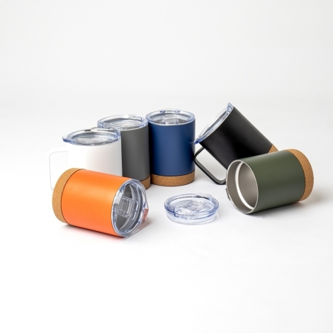 CANECA TÉRMICA COM CORTIÇA DE 400ML
