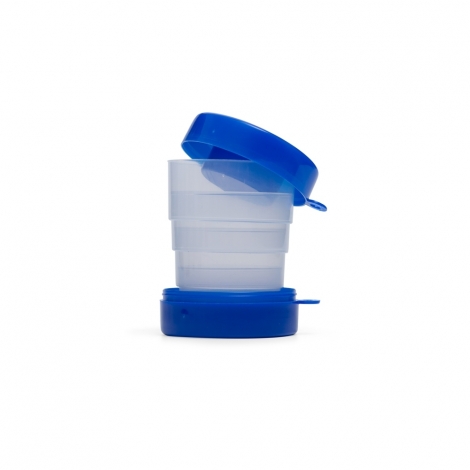 COPO RETRÁTIL 200ML C/ PORTA COMPRIMIDO