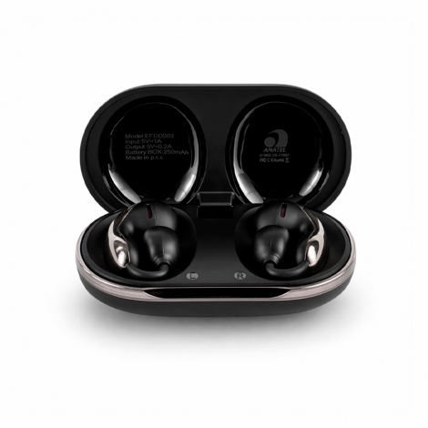 FONE DE OUVIDO BLUETOOTH COM CASE CARREGADOR