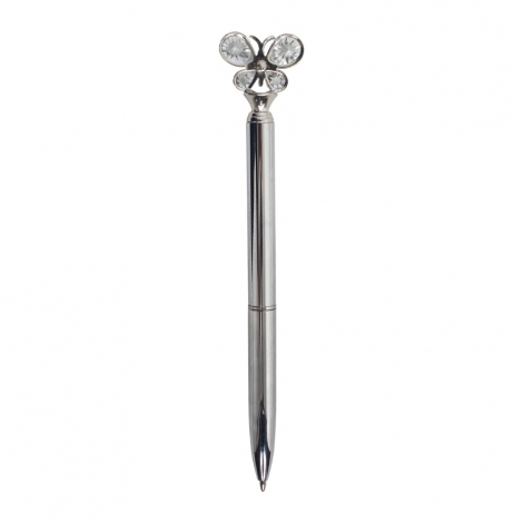 CANETA METAL BORBOLETA
