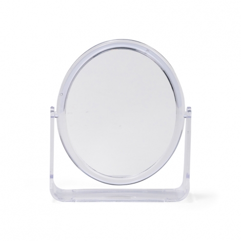 ESPELHO DE MESA OVAL PLÁSTICO