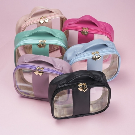 NECESSAIRE EM PVC E PU TAM.P