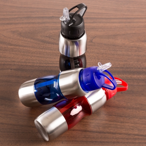 SQUEEZE PLASTICO C/ METAL 600ML