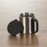 CANECA INOX 180ML C/ TAMPA