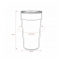 COPO TÉRMICO COM CANUDO 550ML