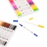 KIT CANETINHAS PONTA DUPLA COM 100 CORES