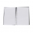CADERNO C/ CAPA DE COURO SINTÉTICO 17 X 24CM