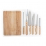 KIT TALHERES P/ CHURRASCO C/ 8 PEÇAS