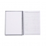 CADERNO C/ CAPA DE COURO SINTÉTICO 17 X 24CM