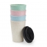 COPO FIBRA DE ARROZ C/ TAMPA 450ML